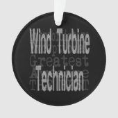 風力発電技術者 オーナメント (正面)