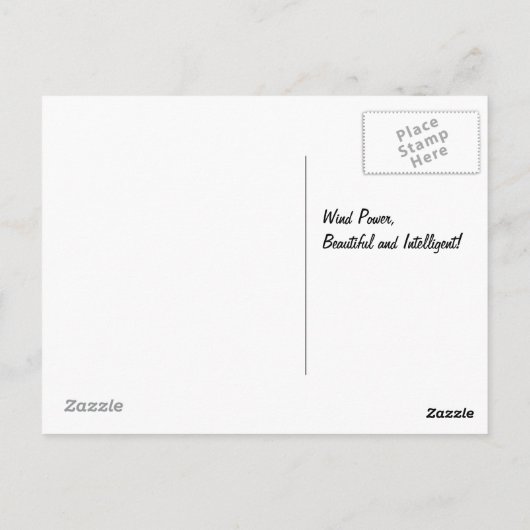 風力発電 ポストカード (裏面)