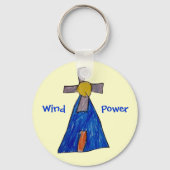 風力 キーホルダー (正面)