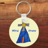 風力 キーホルダー (正面)