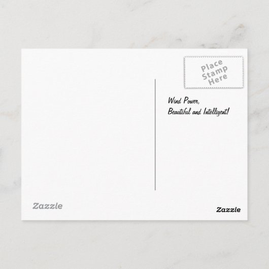 風力 ポストカード (裏面)