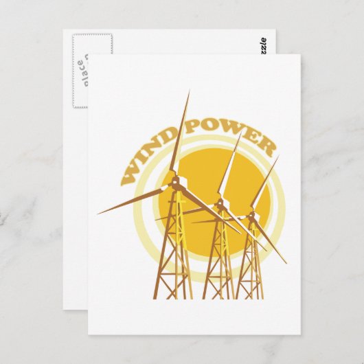 風力 ポストカード (正面/裏面)