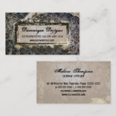 風化させたグランジなダマスク織 名刺 (正面/裏面)