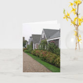 風化させたコテージ カード (黄色い花)