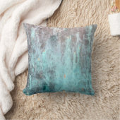 風化させたターコイズの金属の装飾用クッション クッション (ブランケット)
