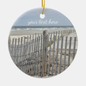 風化させたビーチの塀および海のビーチ セラミックオーナメント (正面)