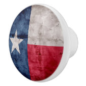 風化させたヴィンテージのテキサス州の州の旗 セラミックノブ (右)