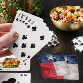 風化させたヴィンテージのテキサス州の州の旗 トランプ (インサイチュ)