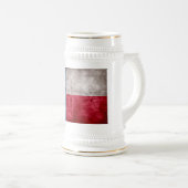 風化させたヴィンテージのテキサス州の州の旗 ビールジョッキ (正面右)