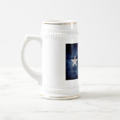 風化させたヴィンテージのテキサス州の州の旗 ビールジョッキ (左)