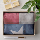 風化させたヴィンテージのテキサス州の州の旗 薄葉紙 (ギフト)