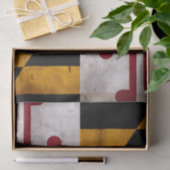 風化させたヴィンテージのメリーランドの州の旗 薄葉紙 (ギフト)