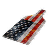 風化させたヴィンテージの米国旗 カッティングボード (角)
