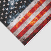 風化させたヴィンテージの米国旗 薄葉紙 (詳細)