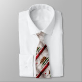 風化させたヴィンテージカリフォルニア州の旗 ネクタイ (タイ)