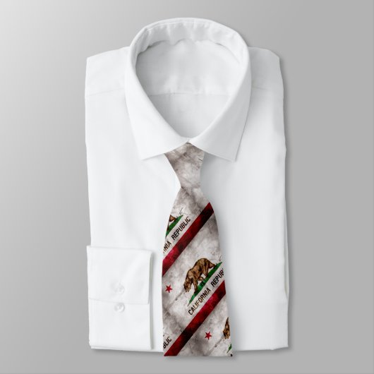 風化させたヴィンテージカリフォルニア州の旗 ネクタイ (タイ)