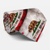 風化させたヴィンテージカリフォルニア州の旗 ネクタイ (ロール)