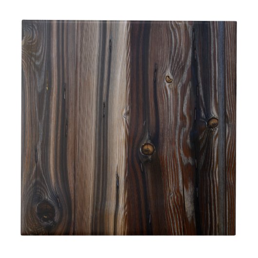 風化させた古い木製の壁の質 タイル (正面)