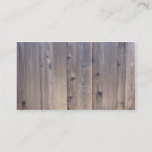風化させた木製の塀 名刺 (裏面)