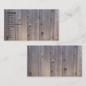 風化させた木製の塀 名刺 (正面/裏面)