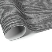 風化させた木製の質の木炭色 ラッピングペーパー (ロールコーナー)