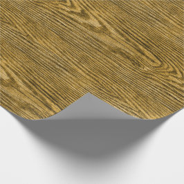 風化させた木製の質の蜂蜜 ラッピングペーパー