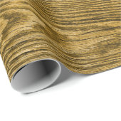 風化させた木製の質の蜂蜜 ラッピングペーパー (ロールコーナー)