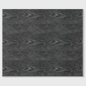 風化させた木製の質の黒 ラッピングペーパー (フラット)