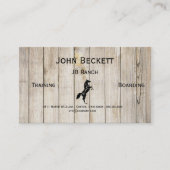 風化させた板馬の牧場および搭乗 名刺 (正面)