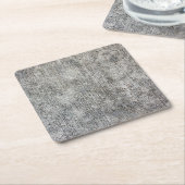 風化させた灰色のセメントの歩道 スクエアペーパーコースター (アングル)