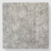 風化させた灰色のセメントの歩道 ストーンコースター (正面)