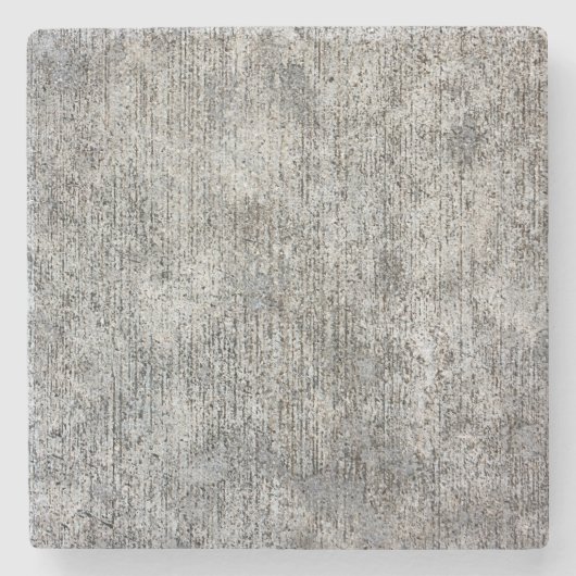 風化させた灰色のセメントの歩道 ストーンコースター (正面)