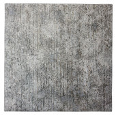 風化させた灰色のセメントの歩道 タイル (正面)