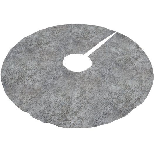 風化させた灰色のセメントの歩道 ブラッシュドポリエステルツリースカート (アングル)