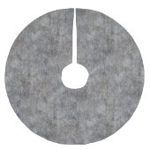 風化させた灰色のセメントの歩道 ブラッシュドポリエステルツリースカート (正面)