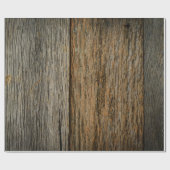 風化させた素朴な納屋木板 ラッピングペーパー (フラット)