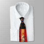 風化させた錆ついた米国旗 ネクタイ (タイ)