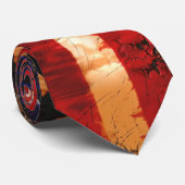 風化させた錆ついた米国旗 ネクタイ (ロール)