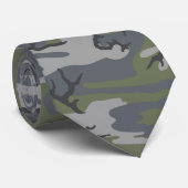 風化させた露出の迷彩柄 ネクタイ (ロール)