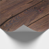 風化させ、素朴で暗い納屋木 ラッピングペーパー (角)