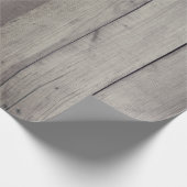 風化させ、素朴な灰色の納屋木 ラッピングペーパー (角)