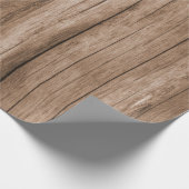 風化させ、素朴な開拓されたタンの納屋木 ラッピングペーパー (角)