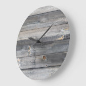 風化されたウッドファームハウス ラージ壁時計 (傾斜)