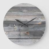 風化されたウッドファームハウス ラージ壁時計 (正面)
