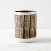 風化されたフェンス木材マグカップ マグカップ (中央)