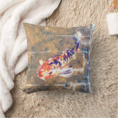 風化された日本のコイ画像 クッション (ブランケット)