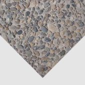 風化された石畳の小石のテクスチャDIYデコール 薄葉紙 (詳細)