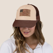風化したアメリカ国旗 キャップ (インサイチュ)