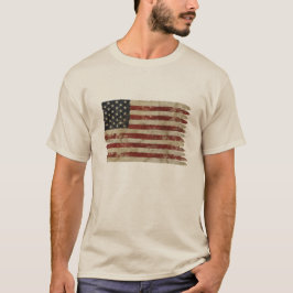 風化したアメリカ国旗 Tシャツ