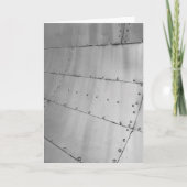 風化したアルミニウム航空機の皮膚 カード (正面)